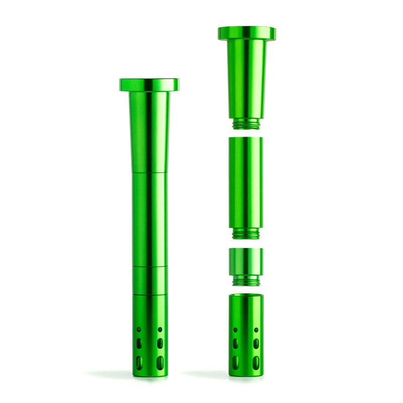 Chill Unbreakable Aluminum Downstem - Adjustable Length (14mm) - Color:Green
