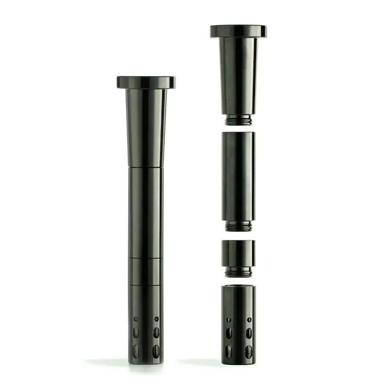 Chill Unbreakable Aluminum Downstem - Adjustable Length (14mm) - Color:Black