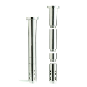 Chill Unbreakable Aluminum Downstem - Adjustable Length (14mm) - Color:Silver