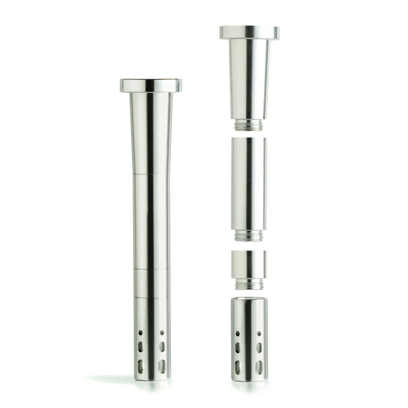 Chill Unbreakable Aluminum Downstem - Adjustable Length (14mm) - Color:Silver