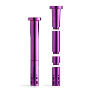 Chill Unbreakable Aluminum Downstem - Adjustable Length (14mm) - Color:Purple