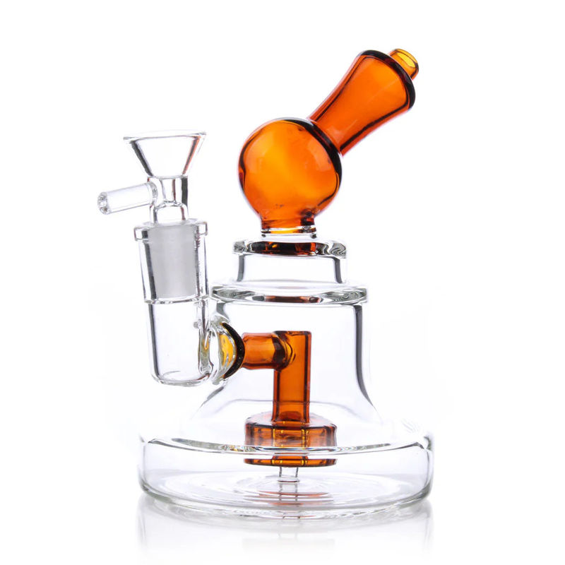 CaliConnected Bubble Spout Bong - Color:Amber