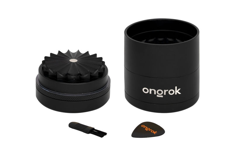 Ongrok Mini 5 Piece Toothless Grinder - Color:Black