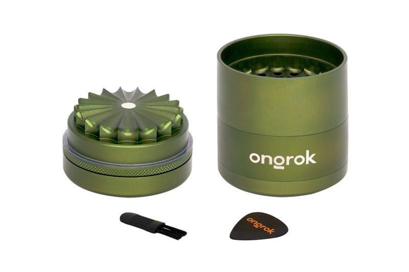 Ongrok Mini 5 Piece Toothless Grinder - Color:Green