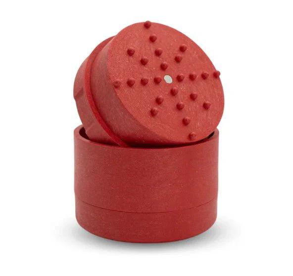 Stache Products 3-Piece Hemp Grynder - Color:Red