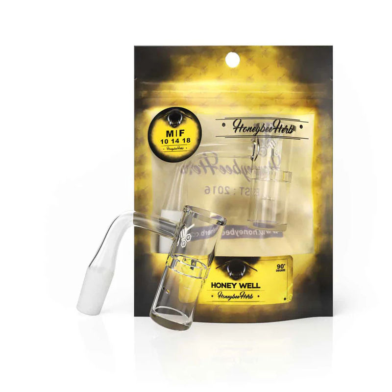 YL Honey Well Quartz Banger - All Joint Options - Size:18mm - Gender:Male - Angle:90-Degree