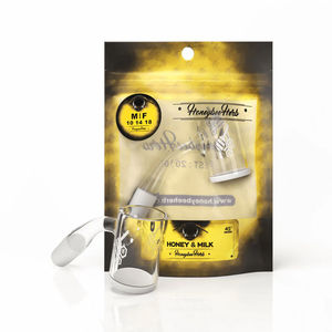 YL Honey & Milk Quartz Banger - All Joint Options - Size:18mm - Gender:Female - Style:Honey and Milk 45-Degree