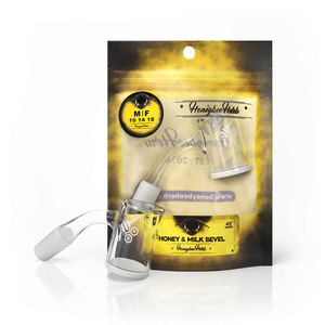 YL Honey & Milk Quartz Banger - All Joint Options - Size:14mm - Gender:Male - Style:Honey and Milk Bevel 45-Degree