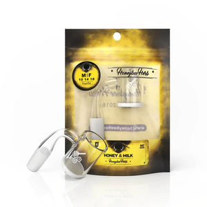 YL Honey & Milk Quartz Banger - All Joint Options - Size:18mm - Gender:Female - Style:Honey and Milk 90-Degree