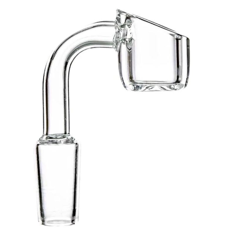 4mm Thick Angled Top Male Quartz Banger (10/14/18mm, 90°) - Size:14mm
