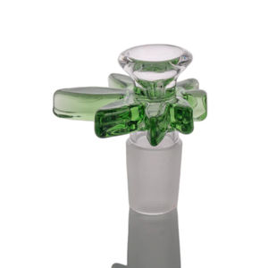 CaliConnected Hemp Leaf Bowl Piece - 14/18mm Male - Size:18mm