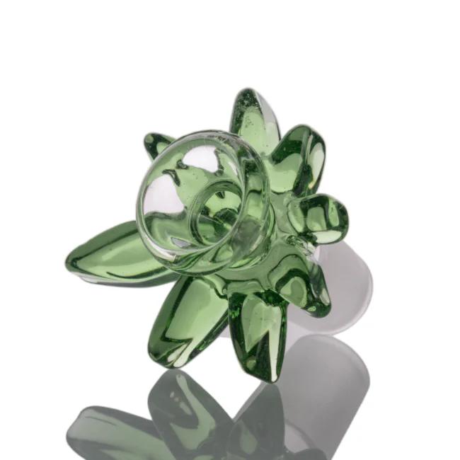 CaliConnected Hemp Leaf Bowl Piece - 14/18mm Male - Size:14mm