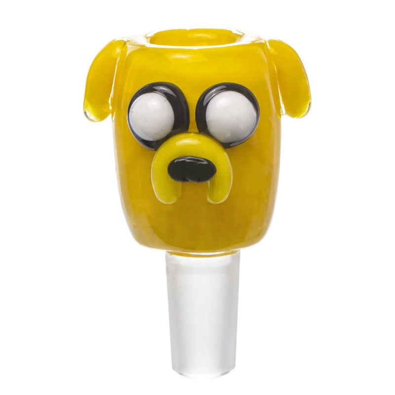 Empire Glassworks “Yellow Dog” Adventure Time Bowl Piece - 14/18mm - Title:14mm