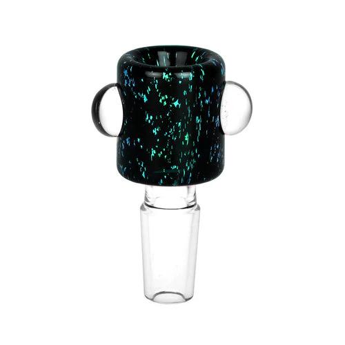 CaliConnected Dichro Bowl Piece - 14/18mm Male - Joint Size:18mm - Color:Aqua