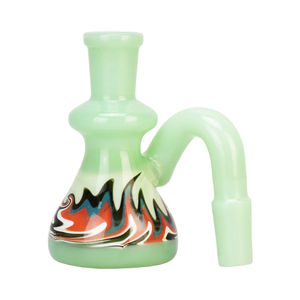 Pulsar Wig Wag Dry Ash Catcher (14/18mm, 90°) - Color:Green - Joint Size:18mm