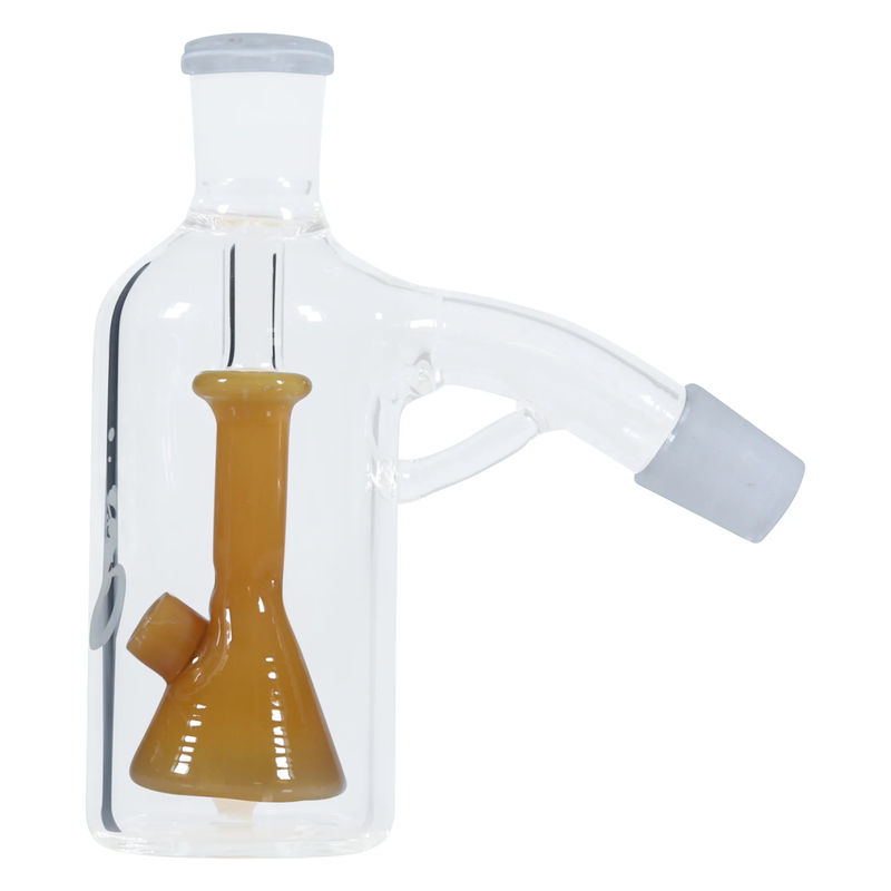 Pulsar Beaker Perc Ash Catcher (18mm, 45°) - Color:Golden Yellow