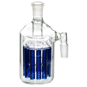 CaliConnected 11-Arm Tree Perc Ashcatcher (Multi-Size/Angle) - Joint Size:14mm - Color:Blue - Joint Angle:90°