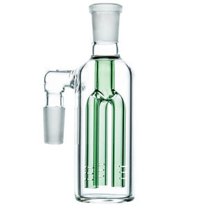 CaliConnected 3-Arm Tree Perc Ashcatcher (14/18mm, 45°) - Joint Size:18mm - Joint Angle:90˚ - Color:Green
