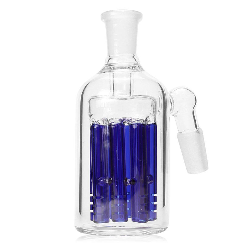 CaliConnected 8-Arm Tree Perc Ashcatcher (14/18mm, 45°) - Joint Size:18mm - Color:Blue