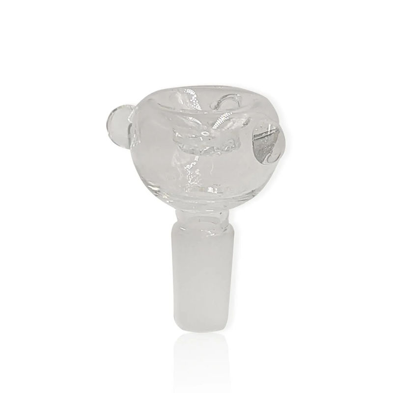 Honeybee Herb Green Line Bubble Bowl Piece - 14mm Male