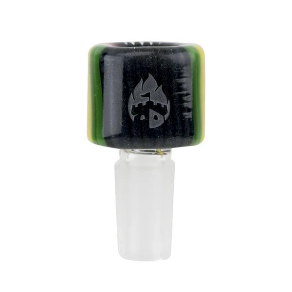 Empire Glassworks Steel Rasta Bowl Piece - 14mm Male