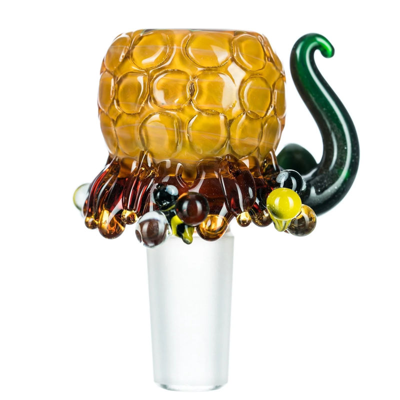 Empire Glassworks Honeycomb Beehive Glass Bowl - 14mm Male