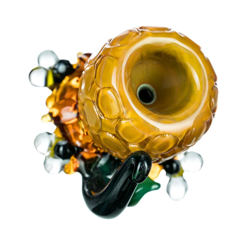 Empire Glassworks Honeycomb Beehive Glass Bowl - 14mm Male