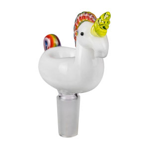 Empire Glassworks UV Rainbow Unicorn Bowl Piece ? (14mm)