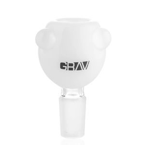 Grav® 14mm Bubble Bowl Piece - Color:White