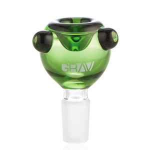 Grav® 14mm Bubble Bowl Piece - Color:Green