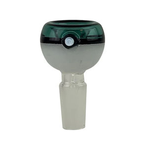 CaliConnected Pokeball Bowl Piece - 14mm Male - Color:Teal