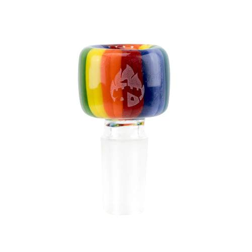 Empire Glassworks Rainbow Bowl Piece - 14mm Male