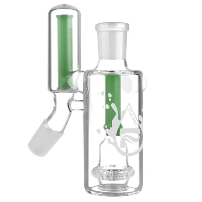 Pulsar “No Ash” Ash Catcher (14mm, 45°) - Color:Jade Green