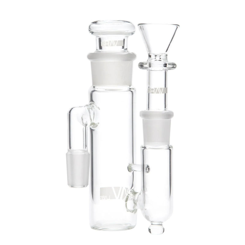 Grav® "Phoenix" Open Top Ashcatcher (14mm Joint, 90° Angle)