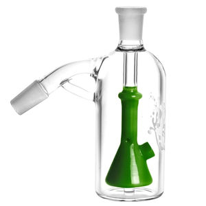 Pulsar Beaker Perc Ash Catcher (14mm, 45°) - Color:Green