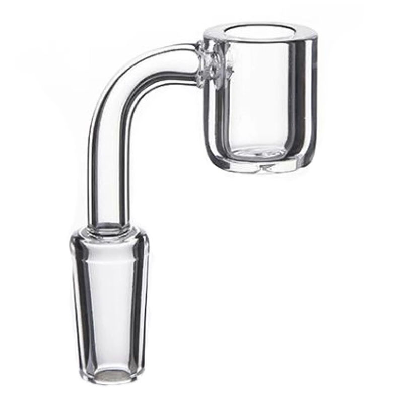 4mm Thick Flat Top Male Quartz Bucket (10/14/18mm, 90°) - Size:14mm