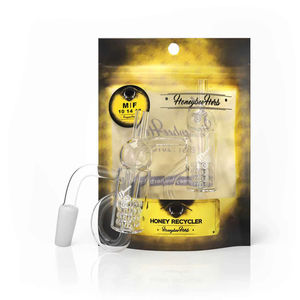 YL Honey Recycler Quartz Banger - All Joint Options - Size:14mm - Gender:Female - Angle:90-Degree