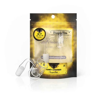 YL Honey Chamber Quartz Banger - All Joint Options - Size:10mm - Gender:Male - Angle:90-Degree