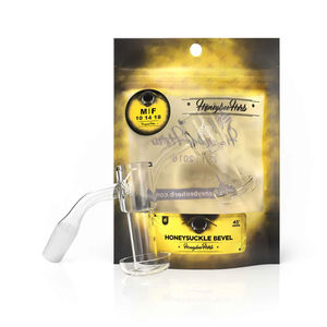 YL Honeysuckle Bevel Quartz Banger - All Joint Options - Size:10mm - Gender:Female - Angle:45-Degree