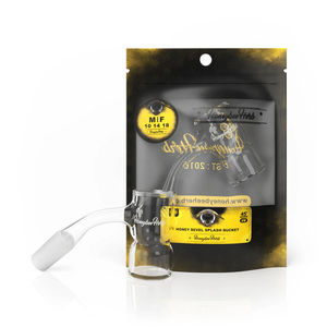 Black Line Honey Bevel Splash Bucket Banger - All Joint Options - Size:10mm - Gender:Male - Angle:45-Degree