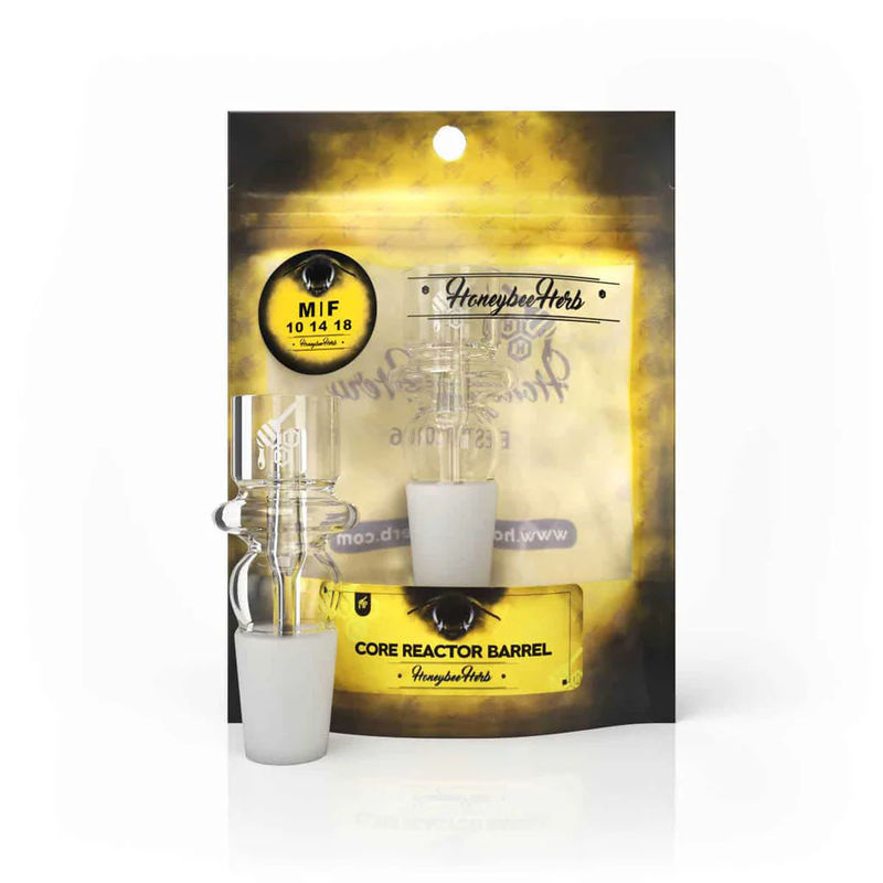 Honeybee Herb YL Quartz Bangers (14/18mm, 90° Angle) - Size:18mm - Style:Core Reactor Barrel