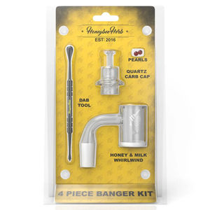 Honeybee Herb 4-Piece Banger Kit (14mm, 90°)