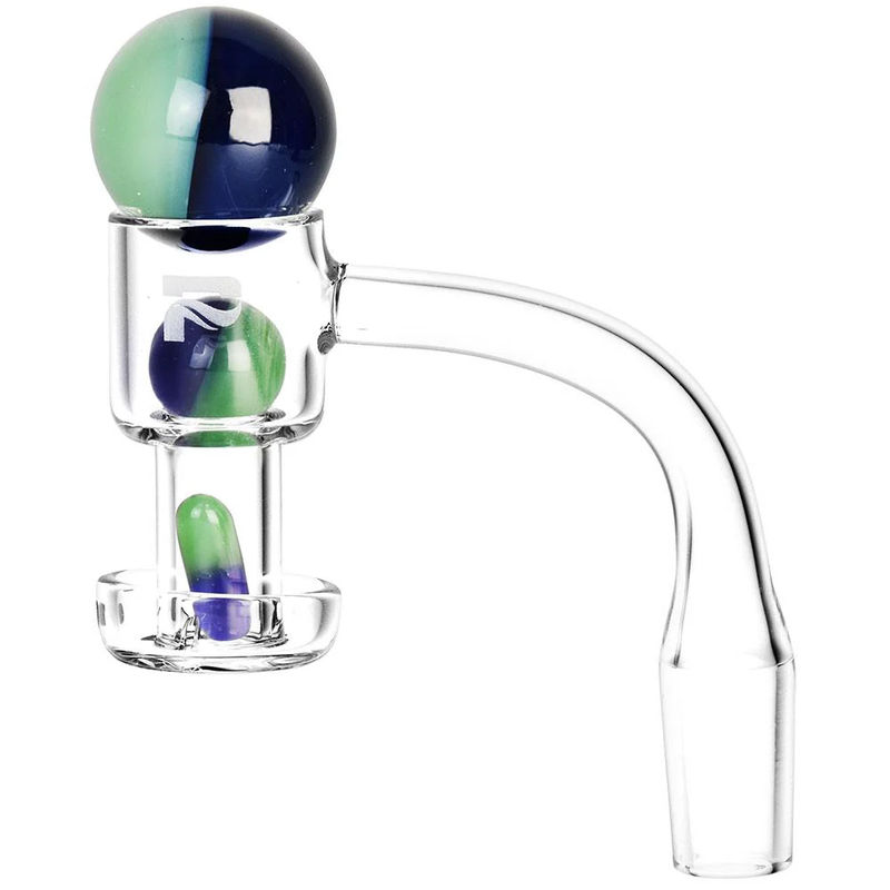 Pulsar Bi-Color Terp Slurper Banger Set (14mm, 90°) - Color:Blue & Green