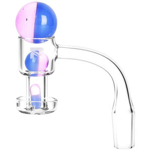 Pulsar Bi-Color Terp Slurper Banger Set (14mm, 90°) - Color:Pink & Purple