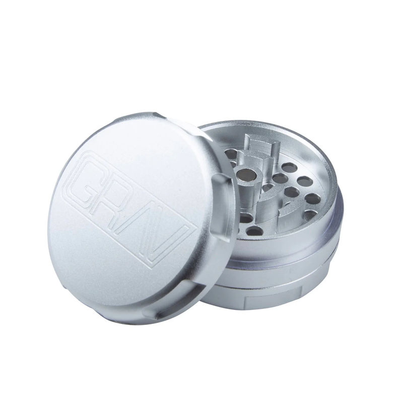 Grav® 3-Piece Aluminum Grinder - Color:Silver