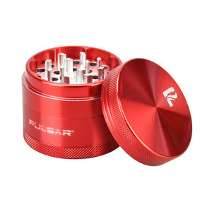 Pulsar 2" Hard Top 4-Piece Grinder - Color:Burgundy