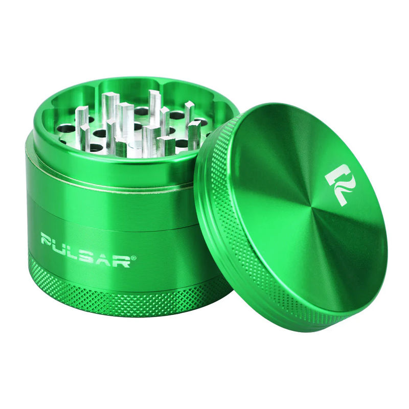 Pulsar 2" Hard Top 4-Piece Grinder - Color:Green