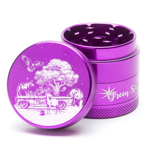 Green Star Novelty Small 4-Piece Grinder - Style:Truck - Color:Purple