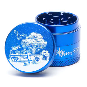 Green Star Novelty Small 4-Piece Grinder - Style:Truck - Color:Blue