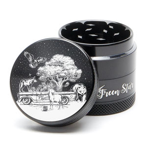 Green Star Novelty Small 4-Piece Grinder - Style:Truck - Color:Black